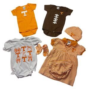University of Tennessee Volunteers Baby Girl Bundle Tailgate Football 6 Months